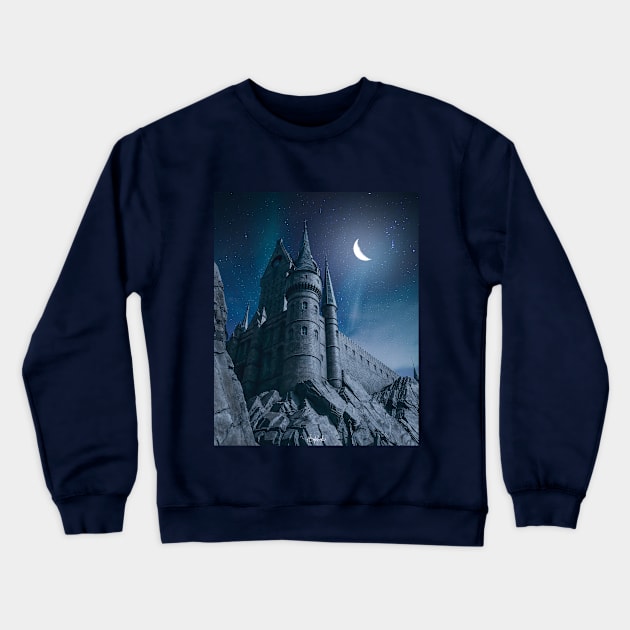 The Castle Crewneck Sweatshirt by ArijitWorks